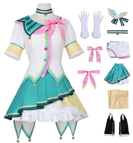 AYIMEIS Project Sekai Kusanagi Nene Cosplay Costume Complet Set Déguisement de Project Sekai Costume Personnage de Jeu Nene Kusanagi Uniforme Noël Halloween Carnaval Fête Cosplay Adulte S-3XL