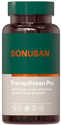 Bonusan Tranquilosan Pro 60 Cápsulas - Con Ashwagandha, Schisandra, Magnesio y Complejo de Vitamina B Activa - Suplemento para Estrés, Ansiedad y Fatiga Mental - Relajación sin Somnolencia