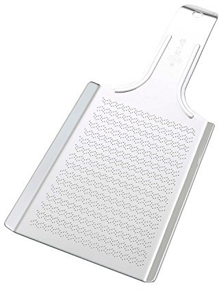 Râpe à Wasabi Gingembre Ail Agrume Légume Fruit Trancheuse en Acier Inoxydable Alimentaire Fabrication Japonaise (Grande L : 123 mm x 235 mm)