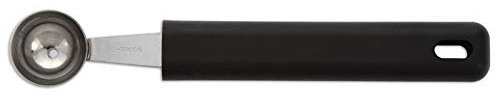 Arcos Gadgets Profesionales - Caja de 6 uds Vaciador de Melón Vaciador de Fruta - Acero Inoxidable 50 mm - Mango de Polipropileno Color Negro (6 pcs)