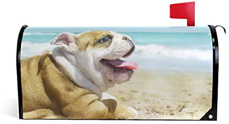 WOOR English Bulldog Magnetic Mailbox Cover Oversized-20.8x 25.5