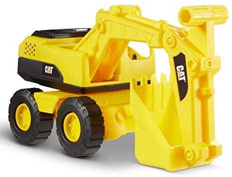 Cat Construction Fleet 10” Excavator Toy – Heavy‑Duty Plastic, Working Boom & Bucket, Free‑Rolling Wheels, Indoor/Outdoor Sandbox Vehicle for Toddlers & Kids Ages 2 +