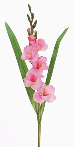 artplants.de Konstgjord blomma Gladiolus ELEA, rosa, 85 cm, Ø 3–10 cm