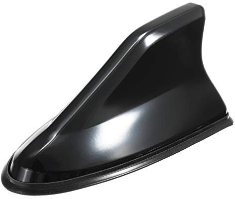 Viviance Universal Auto Shark Fin Dach Antenna Aerial Am Fm Radio Decorate (Schwarz)