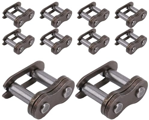 10 Stück Fahrradkette Master Link, Rollenkette Verbindungsglieder 25H Chain Master Link Hochfeste Steckverbinder