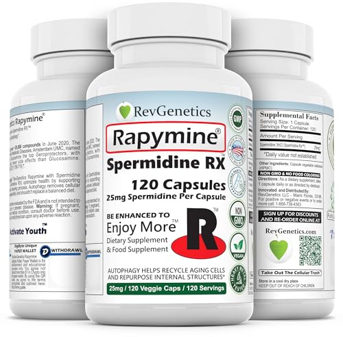 REVGENETICS Rapymine®: 25mg Spermidine RX™ - 120 Capsules