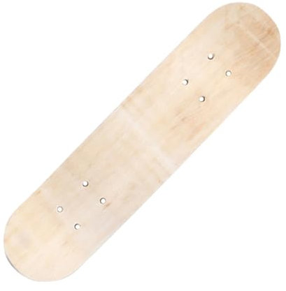 Folpus Blanko-Skateboard-Deck, DIY-Malerei-Holzdeck, Kinder-DIY-Skateboard für Jungen, Mädchen-Anfänger, 60 cm ohne Räder