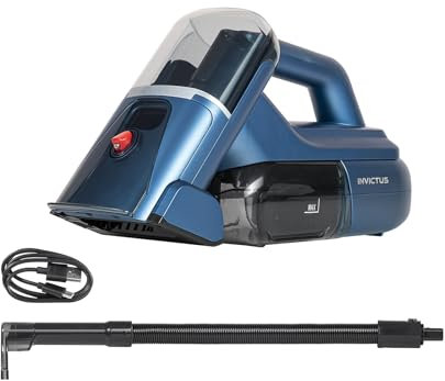 Genius Waschsauger Teppichreiniger Invictus F5 11 TLG., Akku Polsterreiniger Gerät für Auto Teppich, Laufzeit bis 30 Min, Kabellos, Nasssauger für Reinigung von Polstern, Fleckenentfernung