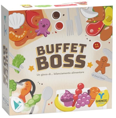 Ghenos Games Buffet Boss - Gioco da Tavolo di Destrezza e di Strategia - 6+ Anni - 1-5 Giocatori - Edizione italiana