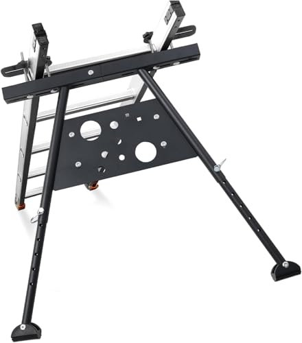 Ladder Stabilizer, Roof Ladder Stabilizer, Ladder Standoff for Ladder Accessories High Grade Materials, Adjustable Leg 55-74 cm Ladder Stabilizer withstands 350 LBS Weight, Black