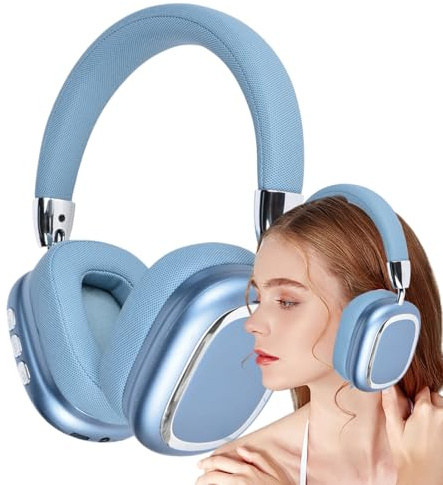Générique Casque Audio Circum-Aural | Casque sans Fil avec Intégré,Écouteurs Légers pour Voyage Sport Bureau Course Jeux