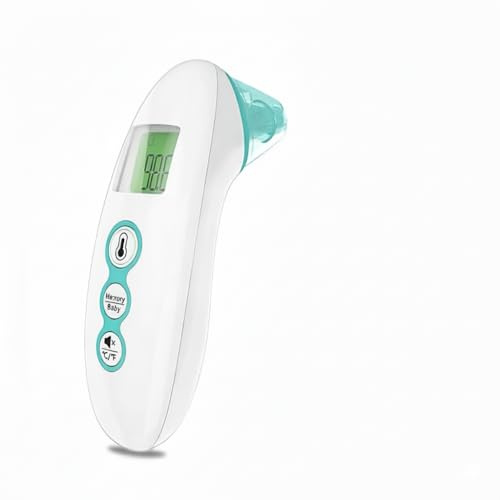 Infrarot Fieberthermometer Stirn & Ohr- kontaktlos, Age Precision, Farbdisplay, Speicher für Baby/Kinder/Erwachsene
