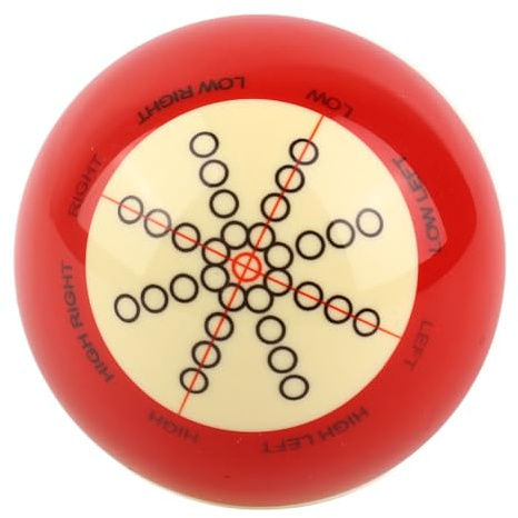 BOROCO Palla da biliardo in resina per esercizi standard per biliardo americano, diametro 57,2 mm