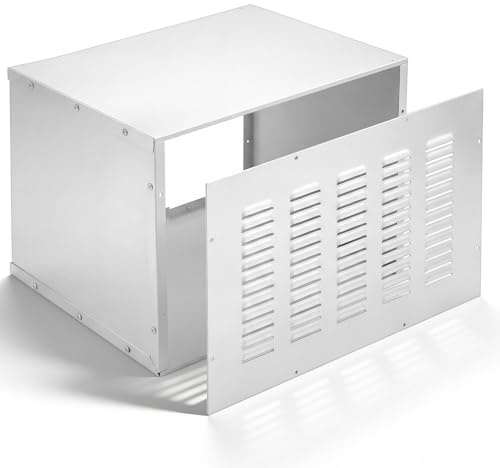 Geelin 26 X 16 Wall Sleeve with Exterior Ventilation Grille Includes Condensate Drain Kit, Insulated Metal Sleeve Packaged Terminal Air Conditioner Compatible with PTAC and PTHP