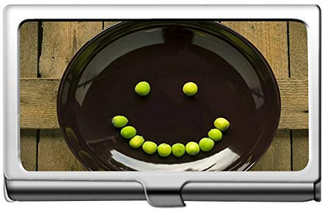 Yanteng Spa-Thema mit Lily Lotus Flower Business Name Kartenhalter 304 Edelstahl-Holz-Board Edelstahl-Kartenhalter