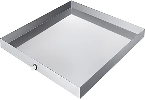 VBENLEM Fregadero de Hierro Galvanizado Lavadora Bandeja de Goteo 800 x 750 x 63 mm, Bandeja de Goteo para Lavadora 800 x 750 x 63 mm, para Poner Debajo de La Lavadora, Secadora o Lavavajillas, Etc