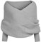 Asudaro Elegante Winter Warm Gestrickt Schals Umhang Einfarbig Wrap Schal Shawl Cape Strickschals Cape Schal Stola mit Ärmel für Frauen und Männer