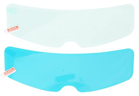 Ensemble de Film Anti-buée Anti-pluie pour Casque, 24,5 Cm / 9,6 Pouces Ensemble de Film Anti-buée pour Visière de Casque de Moto Intérieur Extérieur Haute Transparence Universel