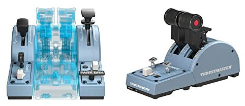 Thrustmaster TCA Quadrant Add-On Airbus Edition + TCA Quadrant Airbus Edition - Replica della manetta Airbus Quadrant - per PC