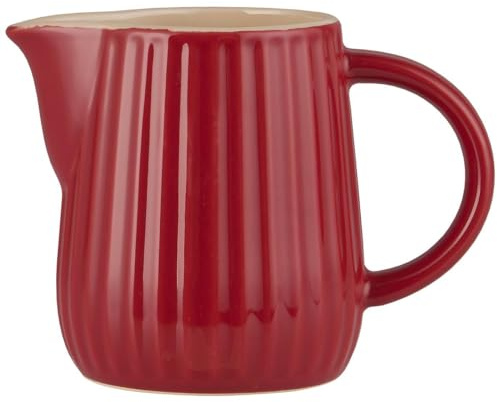 IB Laursen Mynte - Jarra de leche (cerámica, 200 ml), color rojo