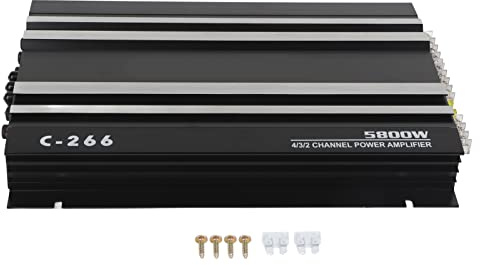 Amplificador Para Coche 5800W Potente Y Compacto Compatible Con Sistemas De 12V Sonido HiFi Estéreo Y Subwoofer Diseño Duradero Y Fácil Instalación