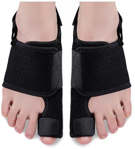 Zeetan 1 Paar Ballenzehenkorrektor Für Frauen Männer, Ballensocken Zehenkorrektor Für Tag-Nacht-Unterstützung, Schmerzlinderung Rutschfester Glätteisen Für Große Zehen