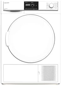 SHARP Sèche-linge à pompe à chaleur KD-HHB8S8PW3-DE 8 kg avec A+++
