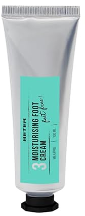 Beter - Crema Hidratante para Pies Feet Free, Con Glicerina, Mentol y Aceite de Menta, Hidratación Profunda, Calma y Refresca, Rápida absorción, No pegajosa, Para pies secos y agrietados