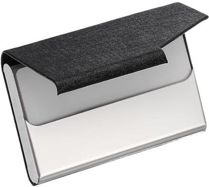 COYUN 1 Pièces Porte-Cartes de Visite Mince Cuir PU Porte-Cartes Nominatif pour Hommes et Femmes