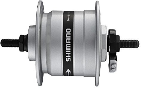 SHIMANO NABENDYNAMO DH-3N31-QR 36 LOCH(13) QR 133MM, M.SM-DH10 SILBER E-DH3N31ASG