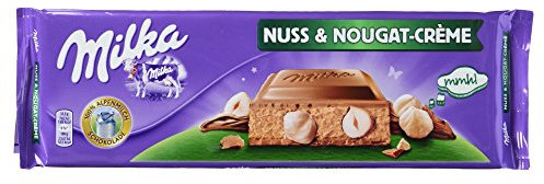 Milka Nuss-Nougat-Creme, Tafelschokolade, 300 g