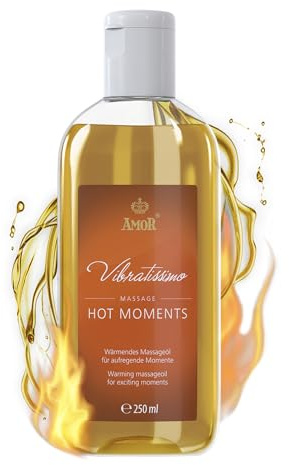 Vibratissimo Hot Moments 250 ml Massageöl - Aufheizendes Massageerlebnis - Stimulierende Massageöle, Entspannung Für Paare & Gleitöl