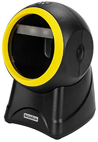 NetumScan Scanner de Codes-Barres Omnidirectionnel USB Mains Libres QR 2D pour Paiement Mobile Numérisation D'écran D'ordinateur PDF417, Data Matrix NS2055L