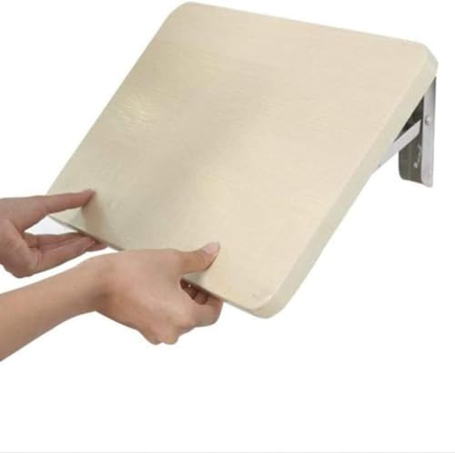 LSFYYDS Pequeña Mesa Plegable Desplegable Montada En La Pared Estante Flotante De Madera Escritorio De La Computadora Mesa De Trabajo Estanterías Colgantes De Estantería De Oficina (30*21cm)