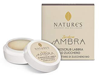 Nature's Zucchero D'Ambra Burroscrub Labbra Allo Zucchero Ambra E Nettare Di Zucchero Bio 8 ml