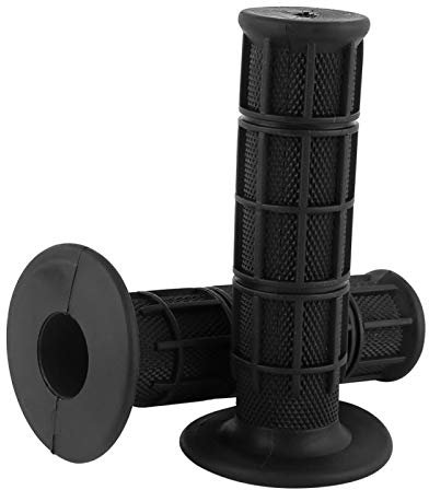Yctze 1 Paar 22mm 7/8Universal Silikon Motorrad Lenkergriffe Neu Schwarz Für Rollergriffe Progrip Griffe Schwarz Motorradgriffe Domino Zip Sp Griffe Hm 50 Motorradgriffe N