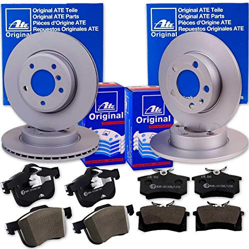 BandelOne enthält ATE Bremsscheiben + Beläge vorne + hinten für Golf 7 A3 8V Leon 5F
