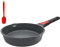 AIKENBBKK Antihaft Pfanne 20 cm, Bratpfanne Beschichtet Pfanne mit Abnehmbarer Griff, Geeignet für alle Herdarten, Backofen und spülmaschinenfest（Schwarz）