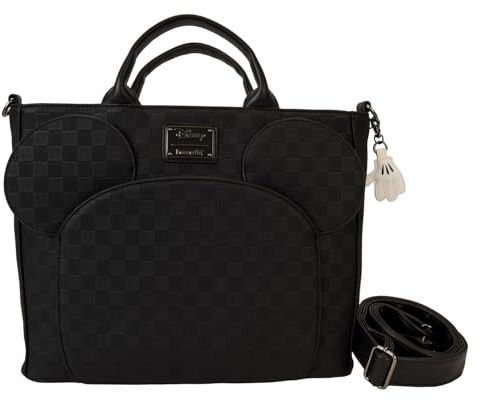 Loungefly Mickey Mouse Checkered Texture Convertible Backpack & Tote Bag
