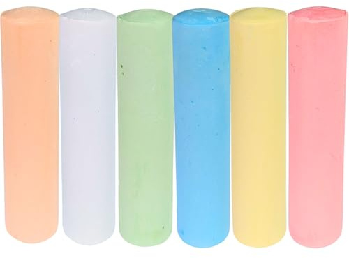 BEST SPORTING Lot de 6 craies de peinture de rue multicolores - Pour enfants et adultes - Craie colorée aux couleurs vives - Idéale pour la rue et la cour - Facile à manipuler et soluble dans l'eau