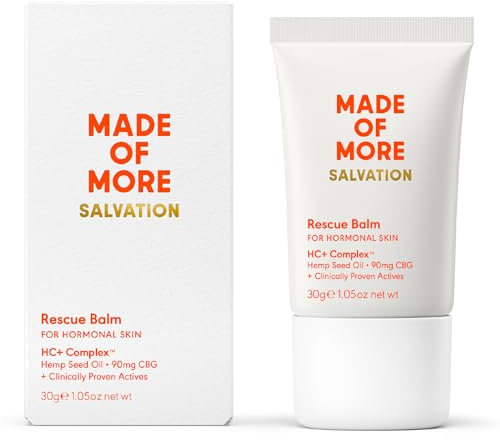 Made Of More Deeply Moisturising Balm for Dry Skin | Face & Body | Soothes & Protects Skin | Hydrating, Pore Minimising & Firming | Ceramide Rich Cream To Retain Moisture | Salvation 30g