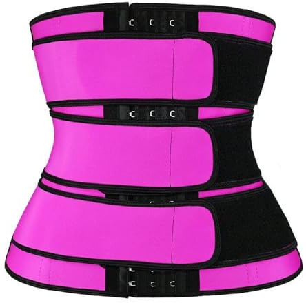 Meichoon Allenatore per la vita da donna, controllo della pancia, regolabile, modellatore per la perdita di peso, Rosa, S
