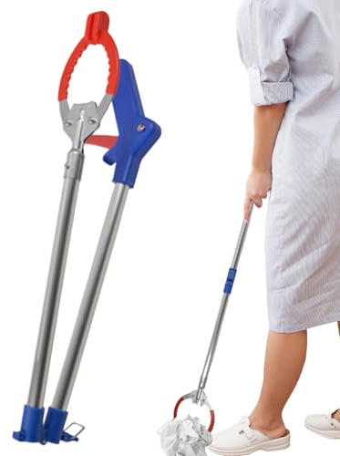 Herramienta Agarradora de Alcance,Plegable Ergonómico Aleación de Aluminio Utensilios para el Hogar - Pinza para Recoger Basura,para Hogar Exterior Personas Mayores Ancianos Jardin Patio Hojas