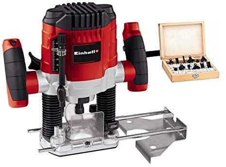 Fresatrice verticale 1100W con set 12 frese in box di legno - TH-RO 1100 E KIT - (Cod.:3622)