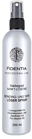 Fidentia Bondinglöser und Tape Lösemittel Spray für Hair Extensions, Perücken und Haarteilen 200ml - Made in Germany