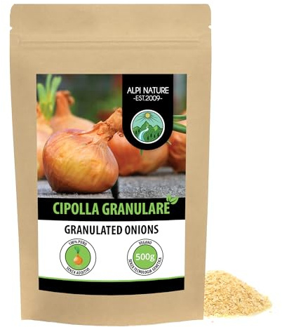 Alpi Nature Onion Granules 500g 1.1 lb, Granulated Onions, Minced Onion for Cooking