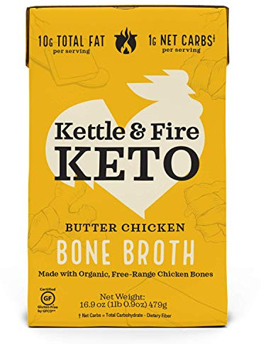 Kettle & Fire, Broth Bone Butter Chicken Keto, 16.9 Ounce