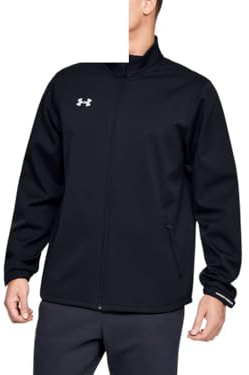 Under Armour Men's Hockey Softshell Jacket II, Black (001)/White, Small