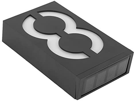 LED a Energia Solare per Esterni, Targhetta per Porta con Luce Solare per Numero Civico a LED, Luce per Segnaletica Numerica, Targhetta con Luci per Indirizzo Della Porta del Negozio(Numero 8)