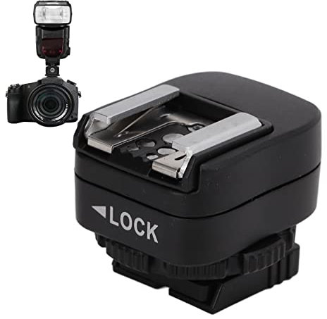 Adaptador de Zapata TF-334, Adaptador de Flash para C¨¢mara con Puerto de Sincronizaci¨®n de PC a 3,5 Mm para A7, A7C, A7R, A7RII, A7MII, A7RIII, A7MMIII, A74, A7R4, A7R4A, A9, A9II